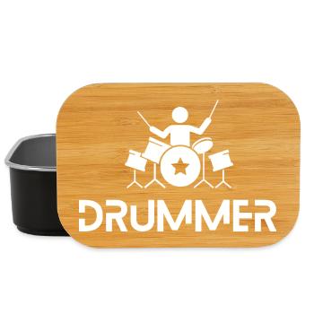 Drummer in action - Lunch Box - black - Front