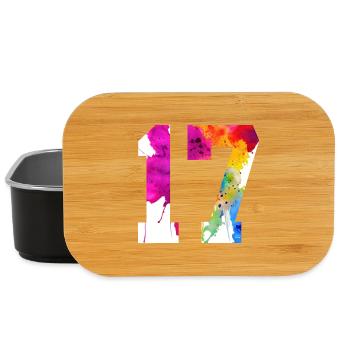NUMBER 17 YEARS OLD 17TH BIRTHDAY - Lunch Box - black - Front