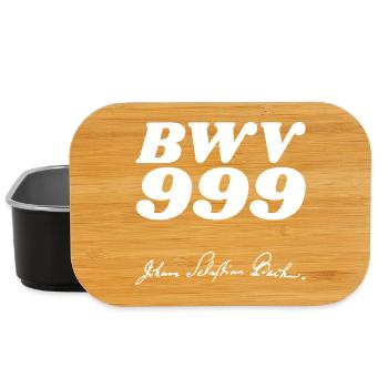 Johann Sebastian Bach BWV 999 - Lunch Box - black - Front
