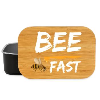 bee fast bees honey - Lunch Box - Schwarz - Vorne