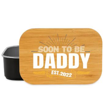 Bald Papa 2022 Werdender Vater - Lunch Box - Schwarz - Vorne