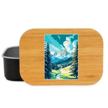 St Moritz Switzerland Vintage Travel Poster WPA - Lunch Box - black - Front