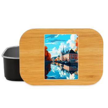 Karlstad Schweden Vintage Reiseplakat Souvenir WPA - Lunch Box - Schwarz - Vorne