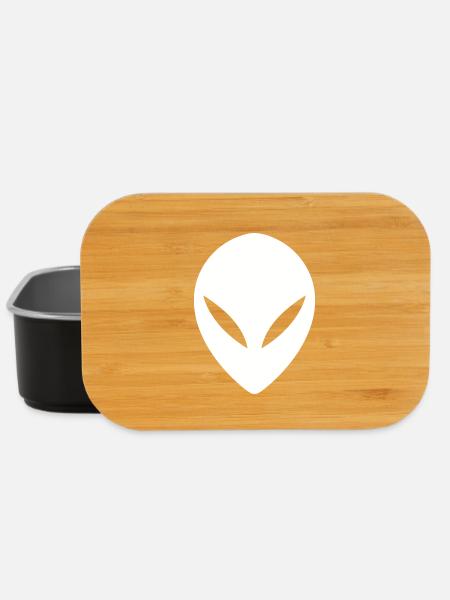 Ufo Alien Kopf - Lunch Box - Schwarz