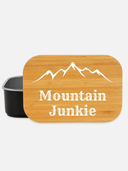 accro à la montagne - Boîte à goûter - noir