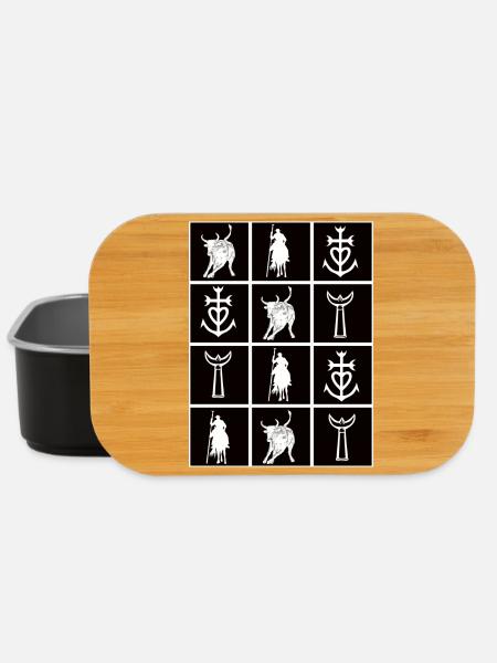 checker Camargue gardianer Dreizackkreuz - Lunch Box - Schwarz