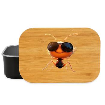 Ant Forest Ant Fire Ant Insect Cute Ants - Lunch Box - black - Front