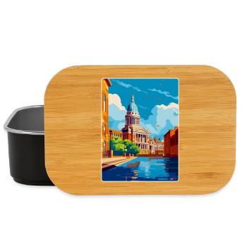 Nottingham Uk Vintage Reiseposter Souvenir WPA - Lunch Box - Schwarz - Vorne