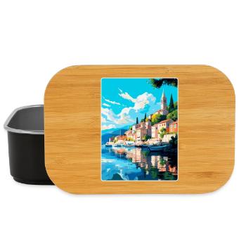 Skradin Kroatien Vintage Reiseplakat Souvenir WPA - Lunch Box - Schwarz - Vorne