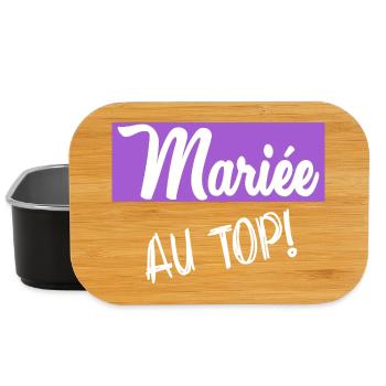 Junggesellinnenabschied. HOCHZEIT - Lunch Box - Schwarz - Vorne