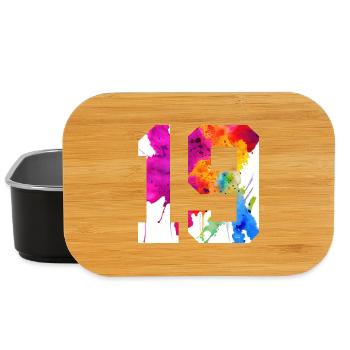 NUMBER 19 YEARS OLD 19TH BIRTHDAY - Lunch Box - black - Front