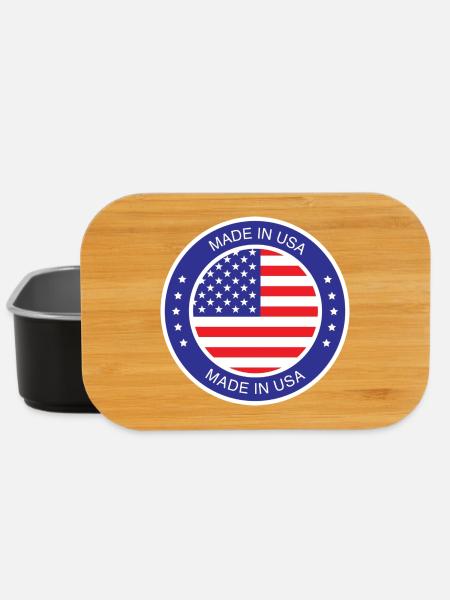 fabriqué aux États-Unis - Boîte à goûter - noir