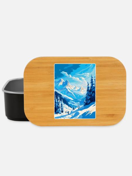 St. Anton am Arlberg Österreich Vintage Reiseplakat - Lunch Box - Schwarz
