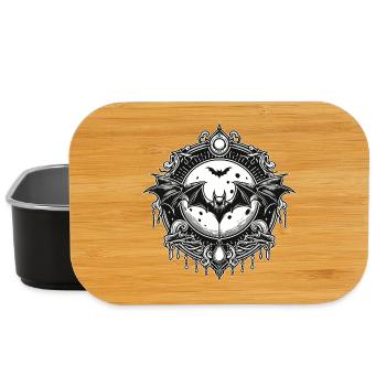 Fledermaus Logo - Lunch Box - Schwarz - Vorne