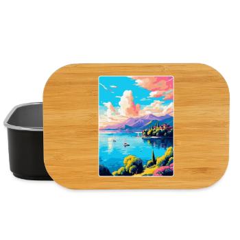 Lago Maggiore Schweiz Vintage Reiseplakat - Lunch Box - Schwarz - Vorne
