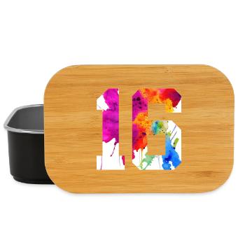NUMBER 16 YEARS OLD 16TH BIRTHDAY - Lunch Box - black - Front