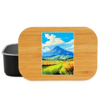 Mourne Mountains Vintage Reise Poster Souvenir - Lunch Box - Schwarz - Vorne
