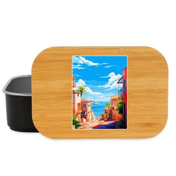 Palma Nova Spanien Vintage Reiseplakat Souvenir - Lunch Box - Schwarz - Vorne