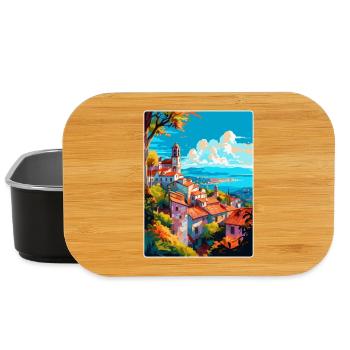 Viana Do Castelo Portugal Vintage Reiseposter - Lunch Box - Schwarz - Vorne