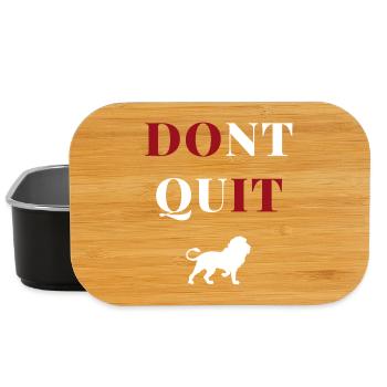 dont quit lion heart - Lunch Box - Schwarz - Vorne