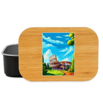 Rome Italy Vintage Travel Poster Souvenir Souvenir - Lunch Box - black - Front
