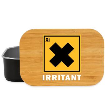 IRRITANT WARNING SIGN - Lunch Box - black - Front