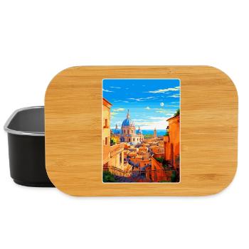 Rome Italy Vintage Travel Poster Souvenir Souvenir - Lunch Box - black - Front