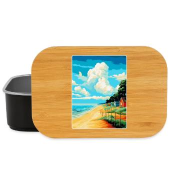 Norfolk Küste Vintage Reise Poster Souvenir WPA - Lunch Box - Schwarz - Vorne