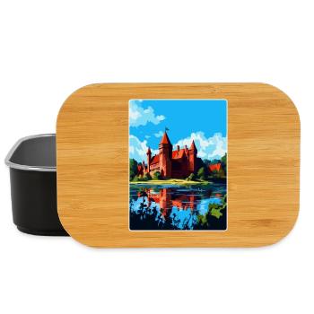 Malbork Castle Poland Vintage Travel Poster WPA - Lunch Box - black - Front