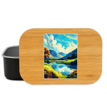 Lake District England Uk Vintage Travel Poster WPA - Lunch Box - black - Front