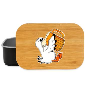 Seemöwe Bier Möwe Nordsee Norddeutschland - Lunch Box - Schwarz - Vorne
