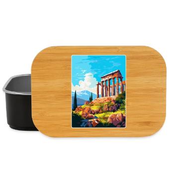 Antikes Korinth Griechenland Vintage Reiseposter WPA - Lunch Box - Schwarz - Vorne