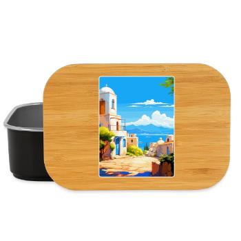 Kos Griechenland Vintage Reise Poster Souvenir Souvenir - Lunch Box - Schwarz - Vorne