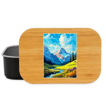 Berge Polen Vintage Reise Poster WPA - Lunch Box - Schwarz - Vorne
