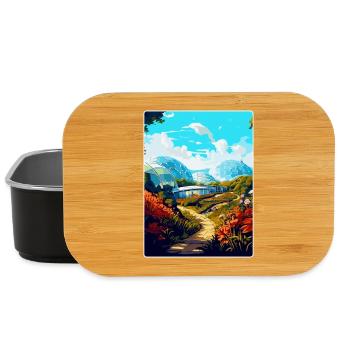 Eden Project England Uk Travel Poster Souvenir WPA - Lunch Box - black - Front