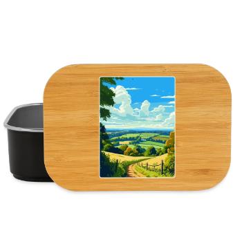 Surrey Hills Vintage Reiseposter Souvenir WPA - Lunch Box - Schwarz - Vorne