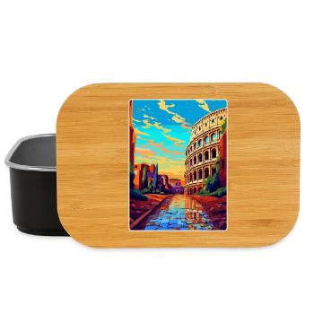 Rome Italy Vintage Travel Poster Souvenir Souvenir - Lunch Box - black - Front