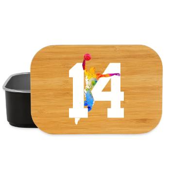 NUMBER 14 BASKETBALL 14TH BIRTHDAY - Lunch Box - black - Front