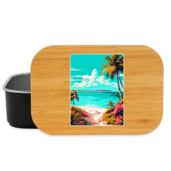 Turks-Caicosinseln Karibik Reiseposter WPA - Lunch Box - Schwarz - Vorne