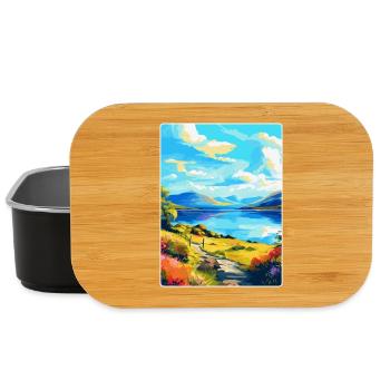 Loch Lomond National Park Travel Poster Souvenir - Lunch Box - black - Front