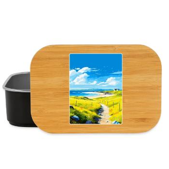 Isle Of Tiree Scotland Uk Travel Poster Souvenir - Lunch Box - black - Front