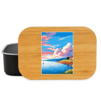 Isle Of Bute Scotland Uk Travel Poster Souvenir - Lunch Box - black - Front