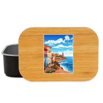 Asturien Spanien Vintage Reiseplakat WPA Souvenir - Lunch Box - Schwarz - Vorne