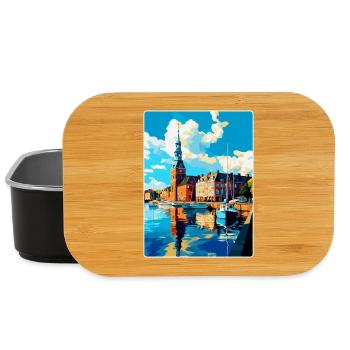 Helsingborg Sweden Vintage Travel Poster Souvenir - Lunch Box - black - Front