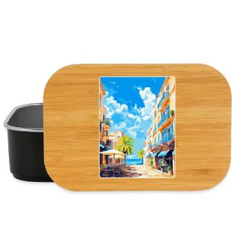 Palma De Mallorca Spanien Vintage Reiseplakat WPA - Lunch Box - Schwarz - Vorne