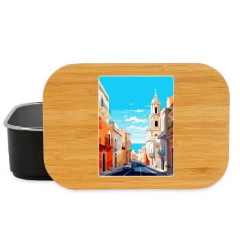 Cadix Espagne Affiche de voyage vintage WPA Art Souvenir - Boîte à goûter - noir - Devant