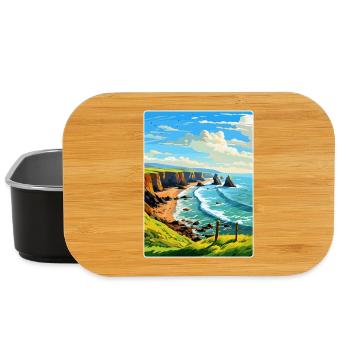 Hartland Quay Devon Vintage Travel Poster Souvenir - Lunch Box - black - Front