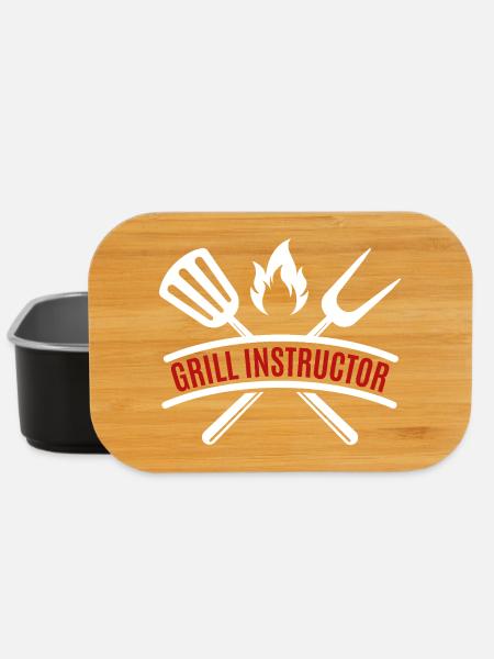 instructeur de grillades - Boîte à goûter - noir