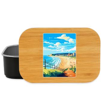 Bournemouth Dorset Vintage Travel Poster Souvenir - Lunch Box - black - Front
