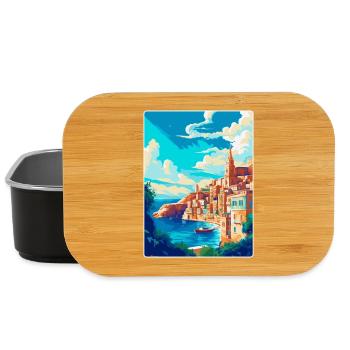 Valletta Malta Vintage Reiseplakat Souvenir WPA - Lunch Box - Schwarz - Vorne